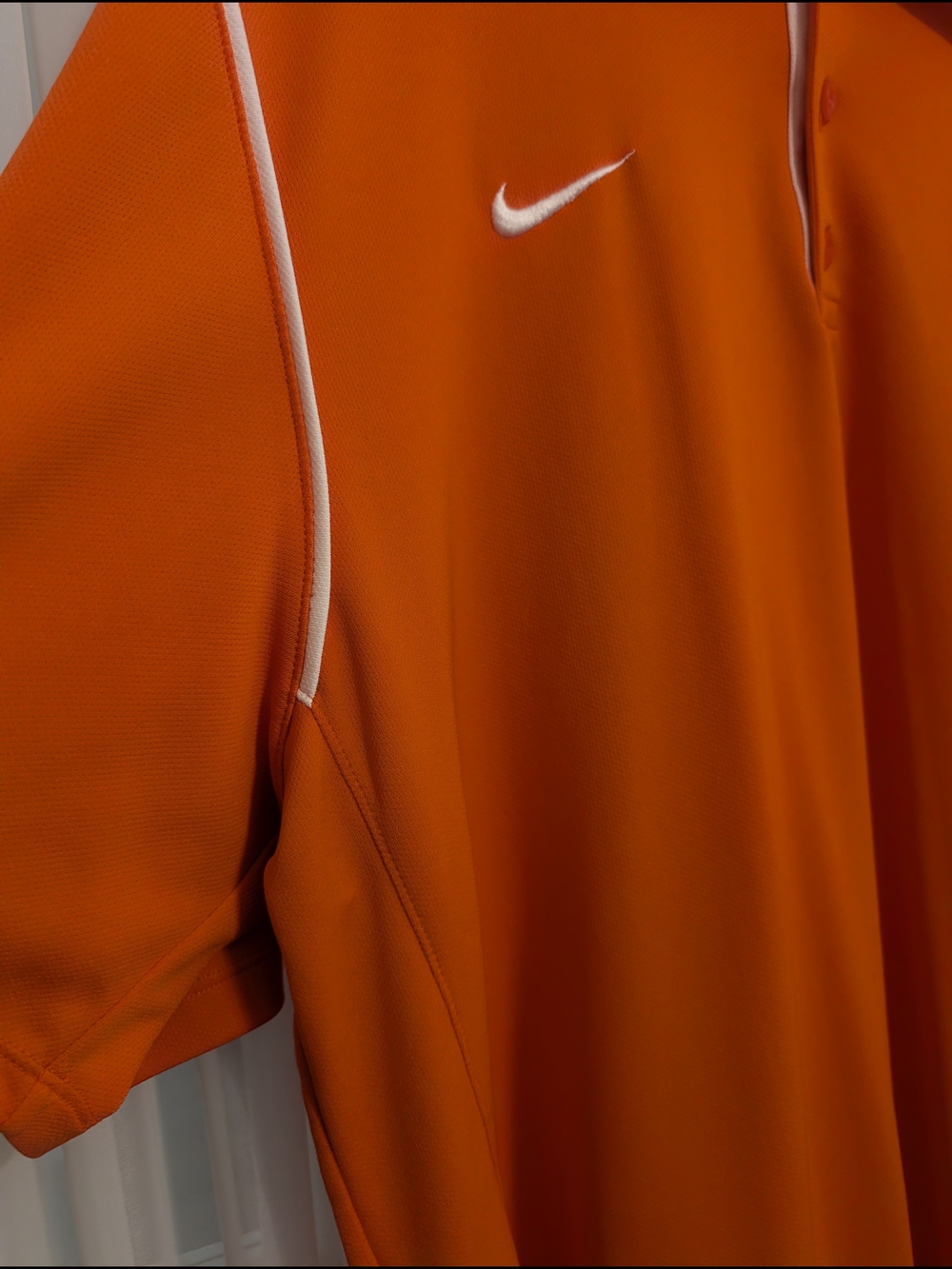 Nike Men’s Dri-FIT Orange Polo Shirt - Size XL EUC - Picture 5 of 13